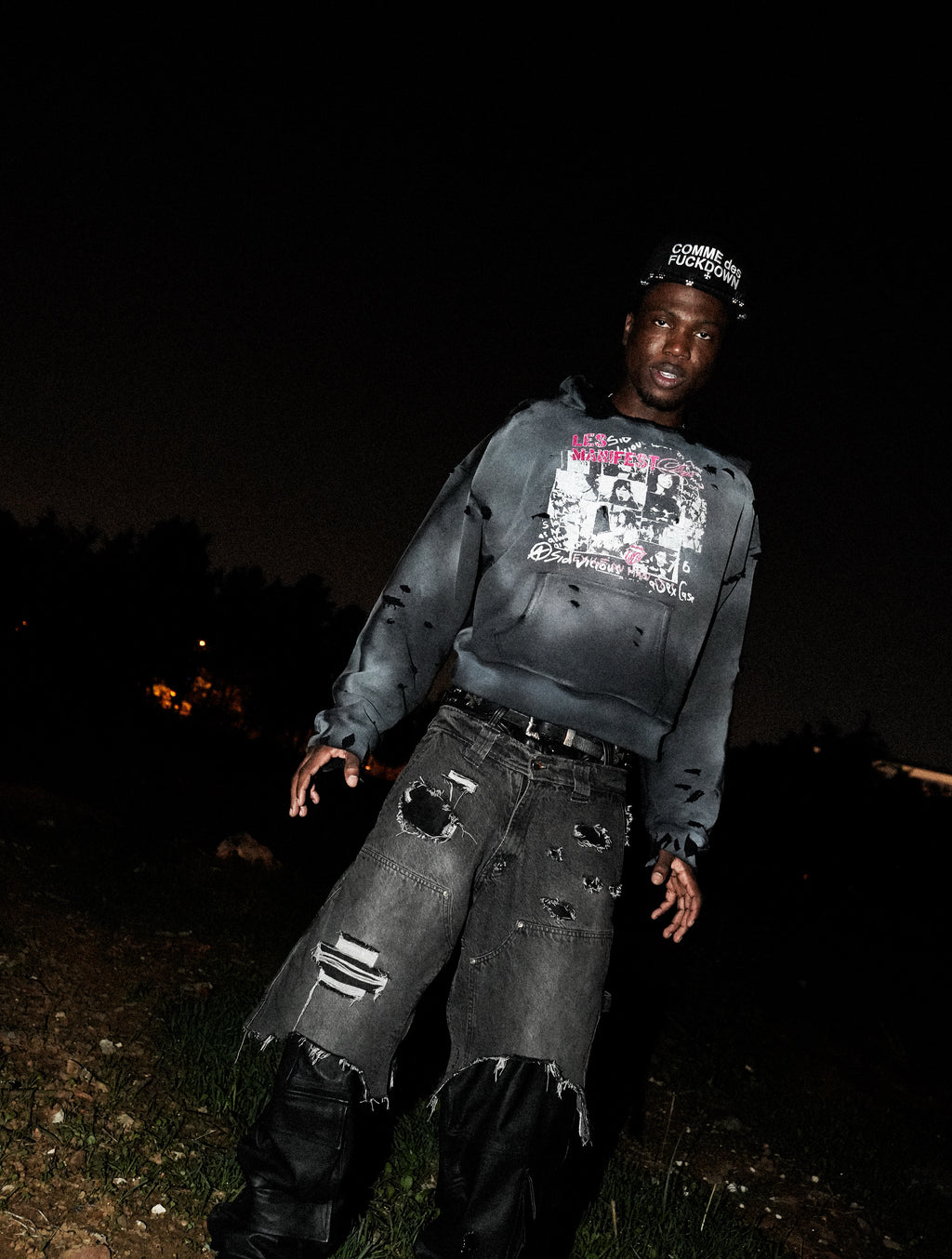 Thrashed Punk Hoodie