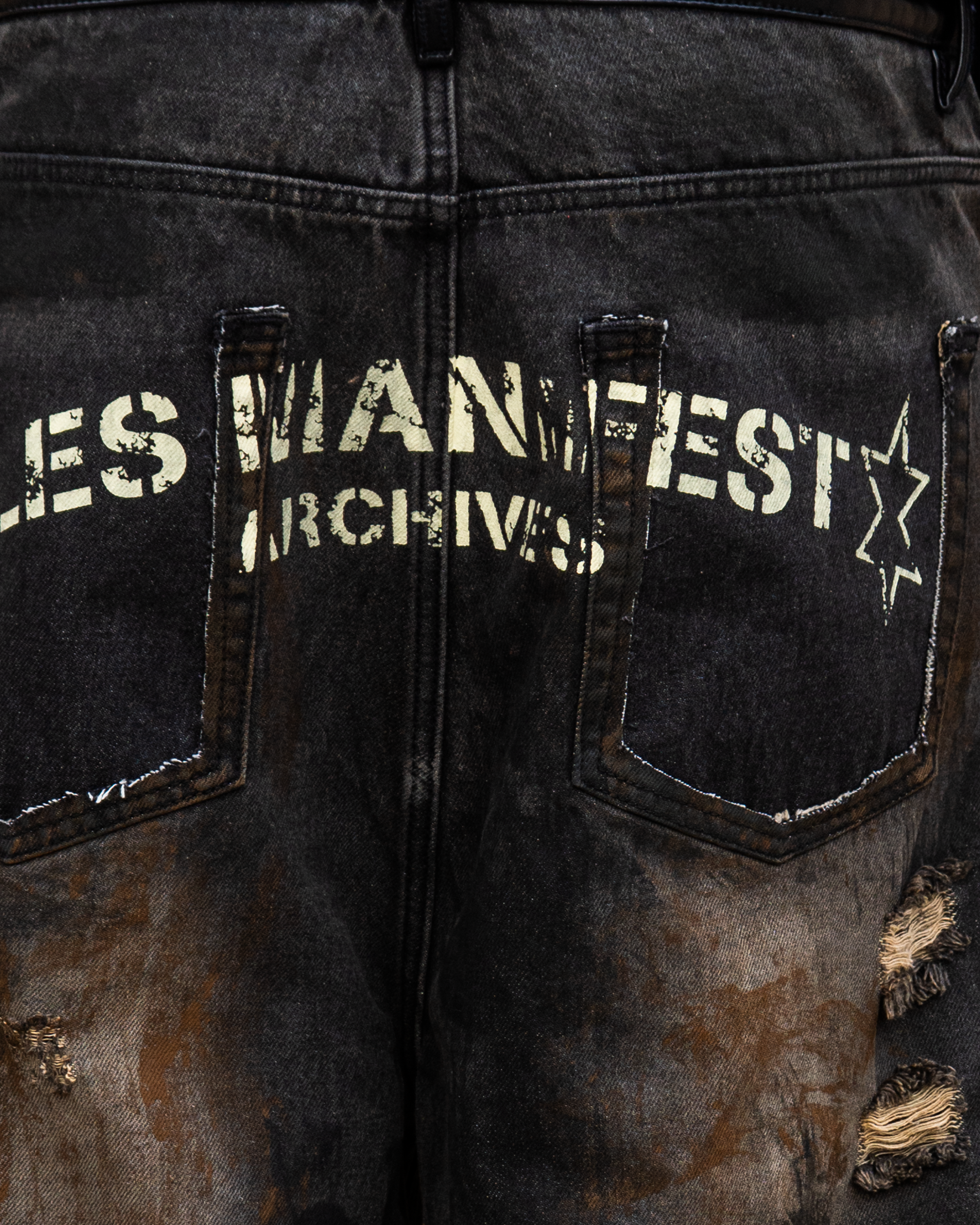 The Dirty Leather Pocket Jeans
