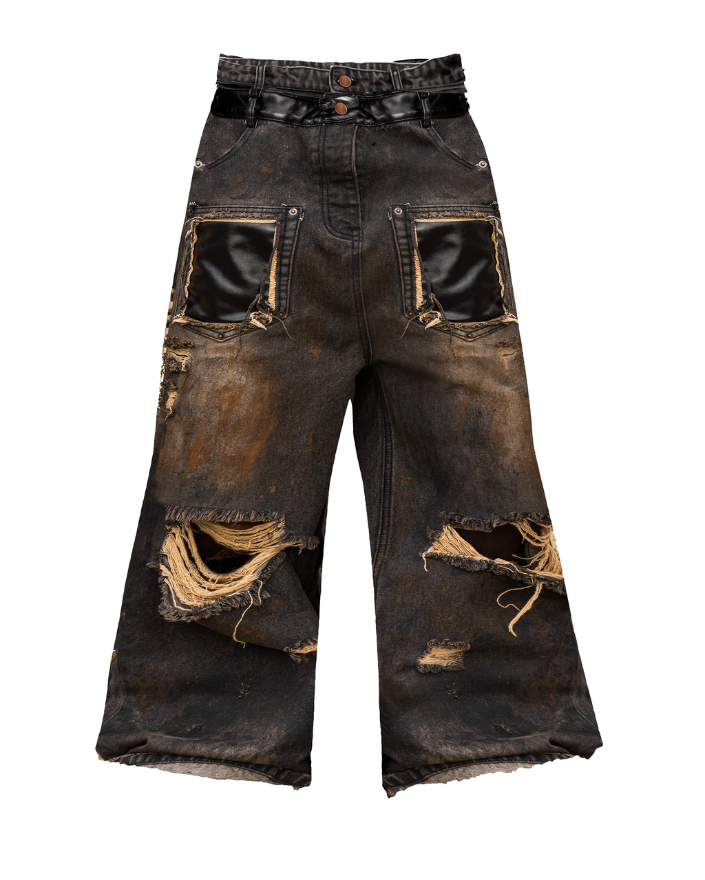 The Dirty Leather Pocket Jeans